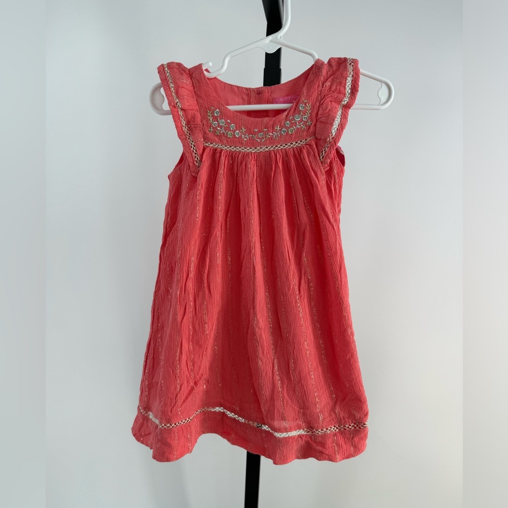 Isaac Mizrahi baby coral dress size 18 months brand new with tags